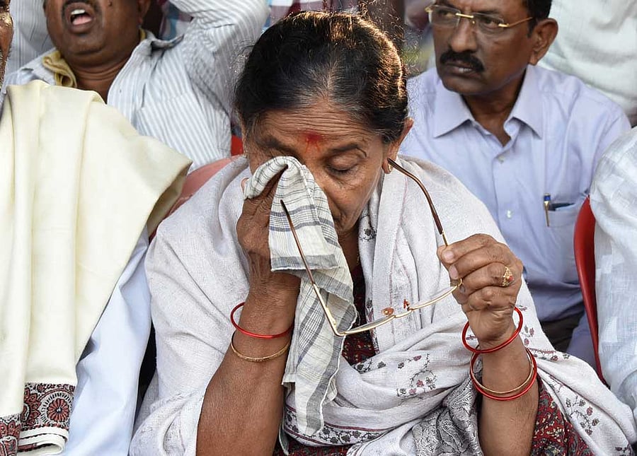 Gowramma, D K Ravi's mother. DH file photo