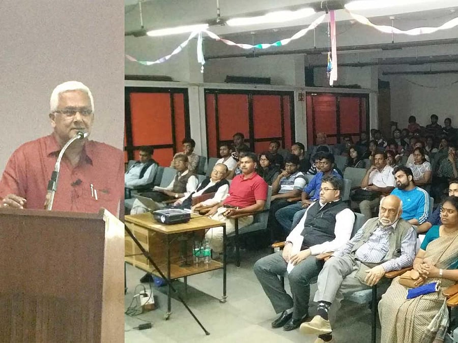 Dr Deepankar Chatterjee in a public interaction on scientific temper