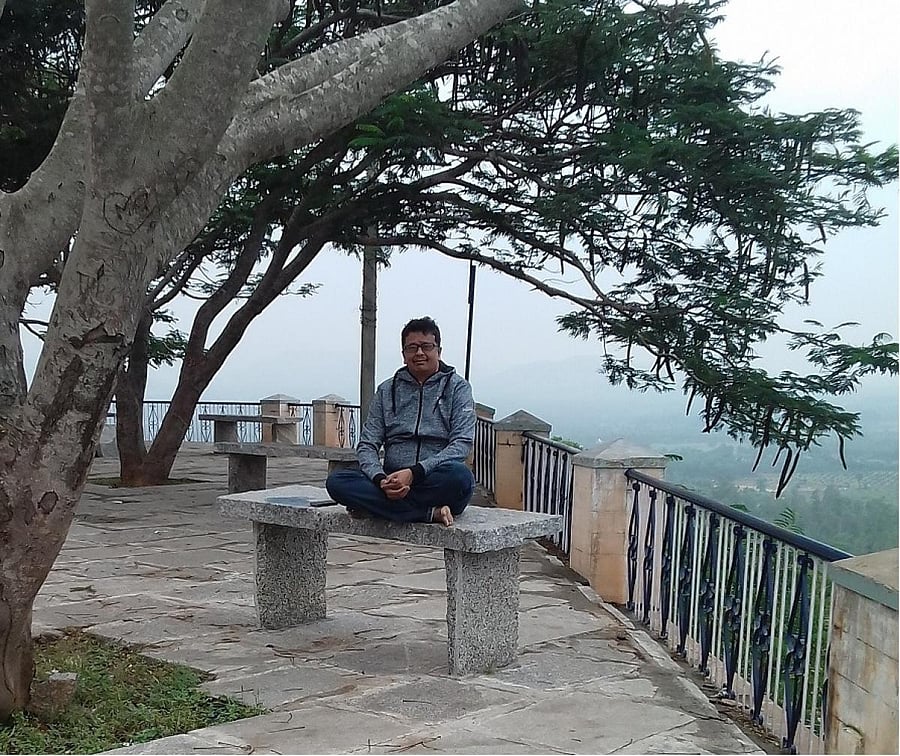 The author at Markandeya Hills.