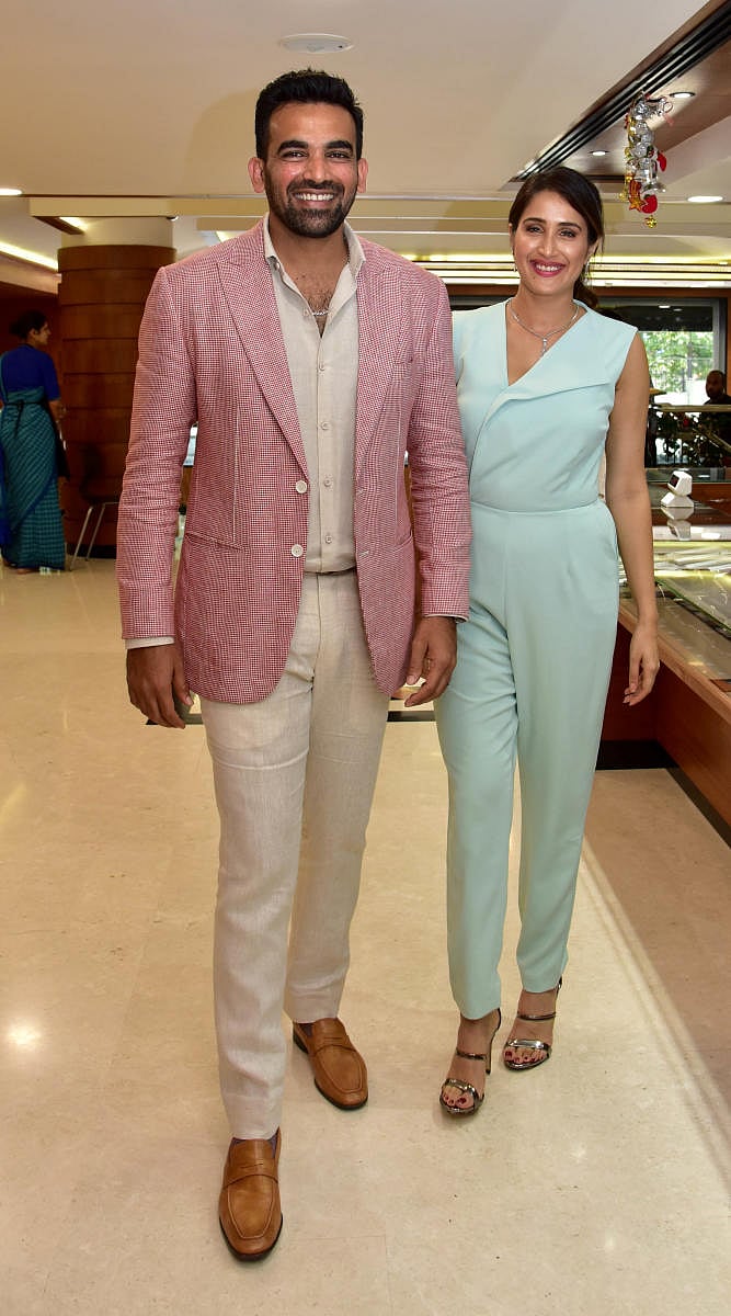 Cricketer Zaheer Khan and actor Sagarika Ghatge