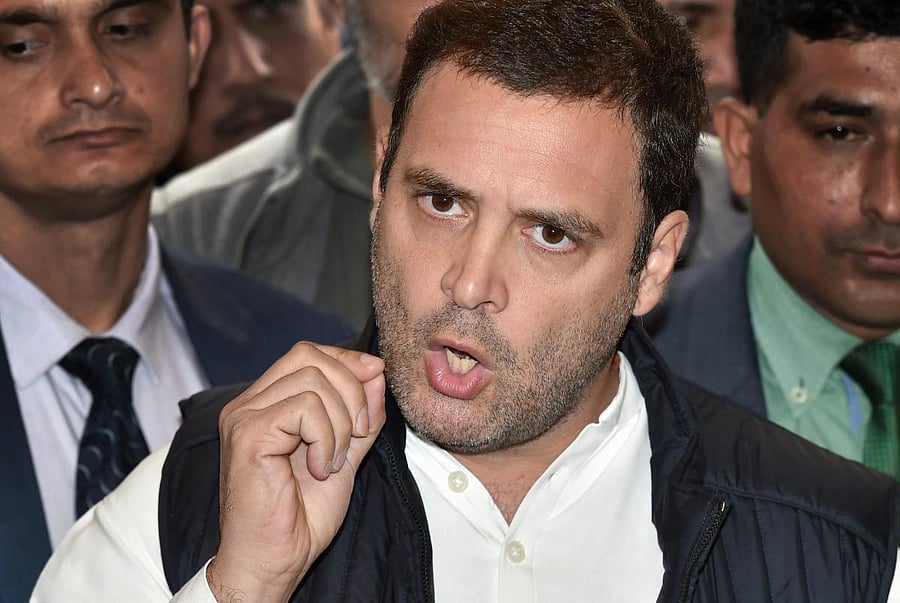 Congress President Rahul Gandhi. PTI file photo