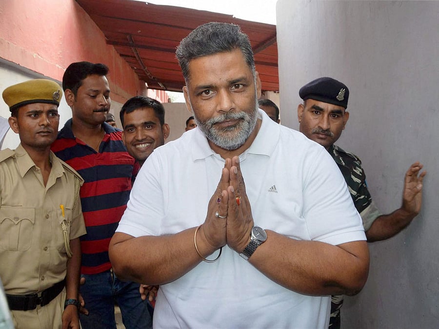 Pappu Yadav, whose official name is Rajesh Ranjan, is a former Rashtriya Janata Dal (RJD) politician and MP from Madhepura. PTI File Photo