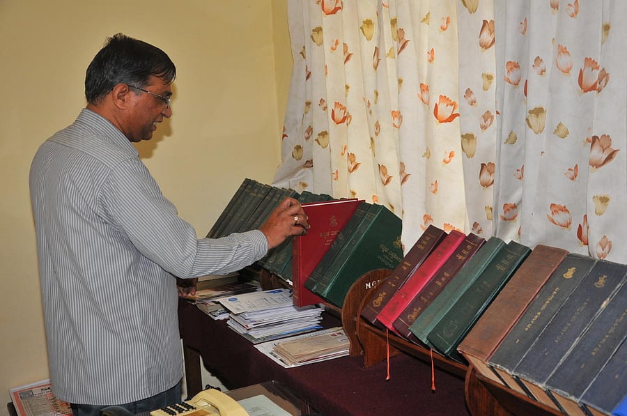 Works displayed at University of Mysore.