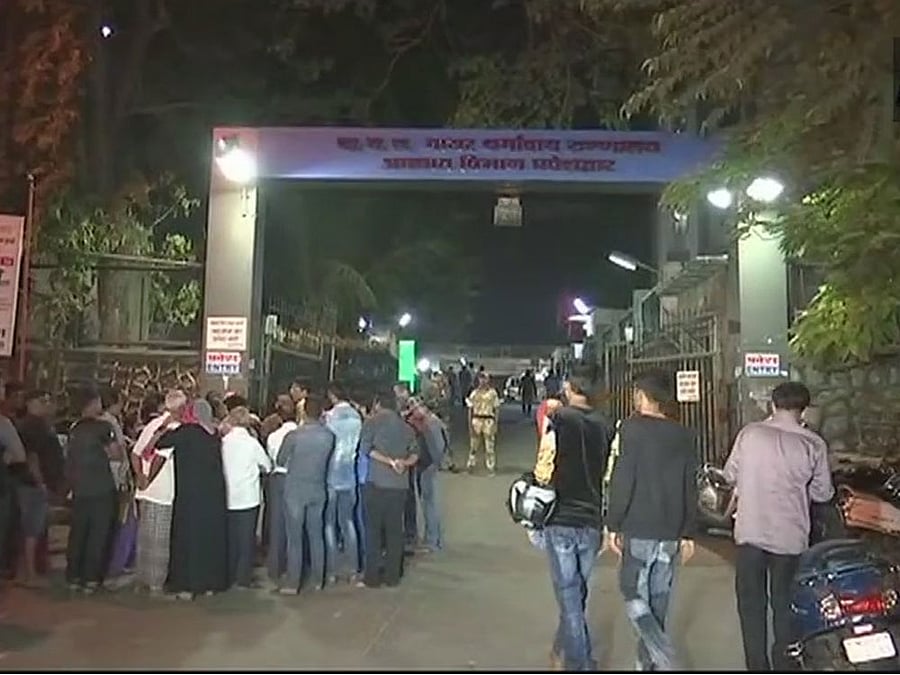 Rajesh Maru was killed in the incident last evening at the civic-run hospital in Central Mumbai. Image Courtesy: ANI/Twitter