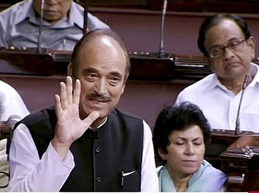 Senior Congress leader Ghulam Nabi Azad. PTI file photo