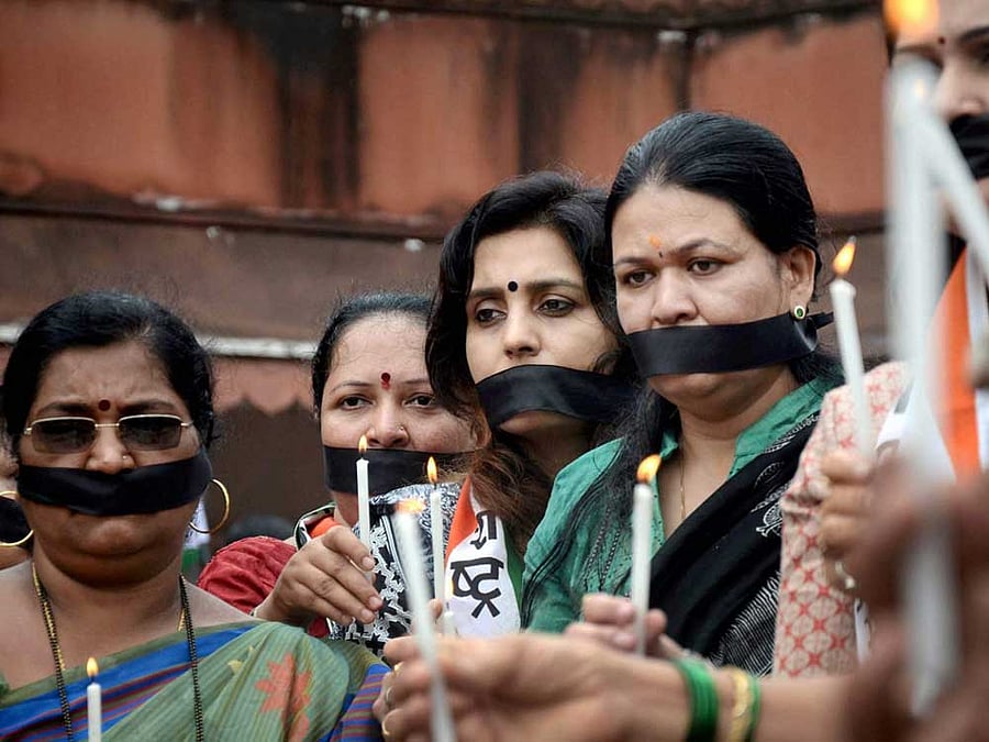 The country has not seen much improvement in perception in the last 10 years. Back in 2005, wife beating was acceptable to 50.4% of the country's population. Representation image