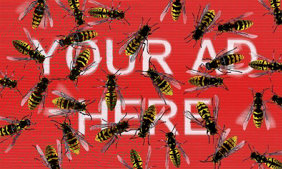 From Russian propaganda to tech addiction, the incentives and excesses of the digital ad business are the cause of much of what ails online discourse, Farhad Manjoo writes. (Doug Chayka/The New York Times) -- NO SALES; FOR EDITORIAL USE ONLY WITH NYT STORY CIR STATE COLUMN BY FARHAD MANJOO FOR FEB. 1, 2018. ALL OTHER USE PROHIBITED. --