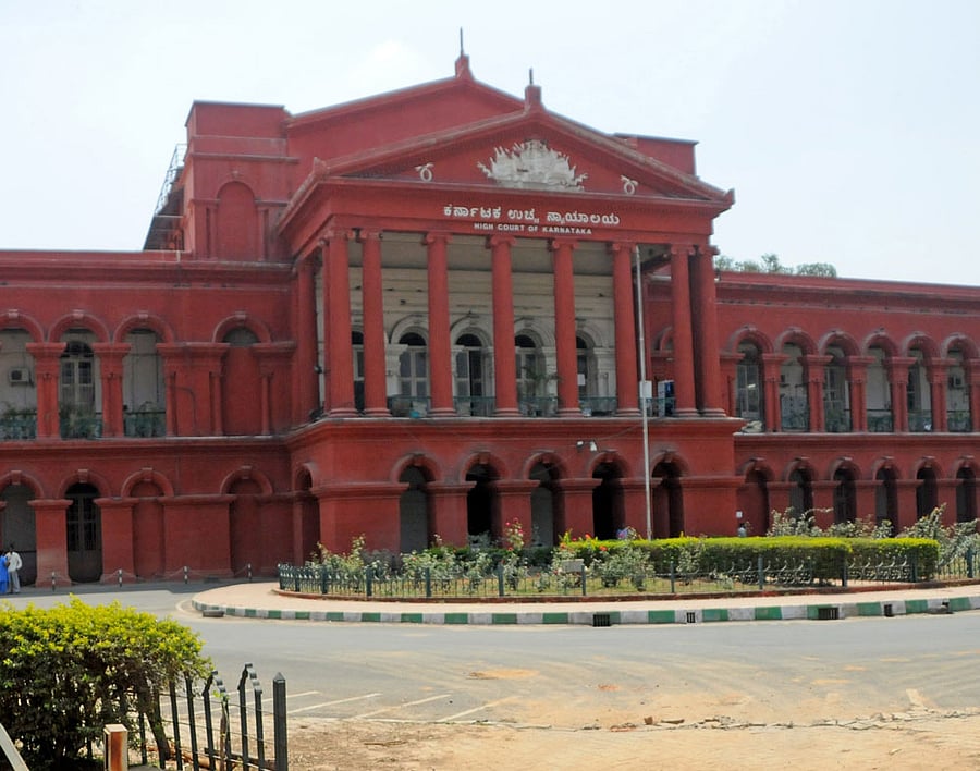 Hundreds of Advocates participated in the strike that was observed in front of the Golden Jubilee gate of the Karnataka High Court.