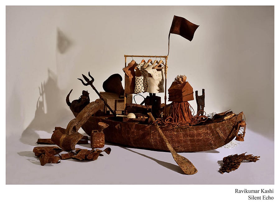 One of his artworks from the show 'Silent Echo'.