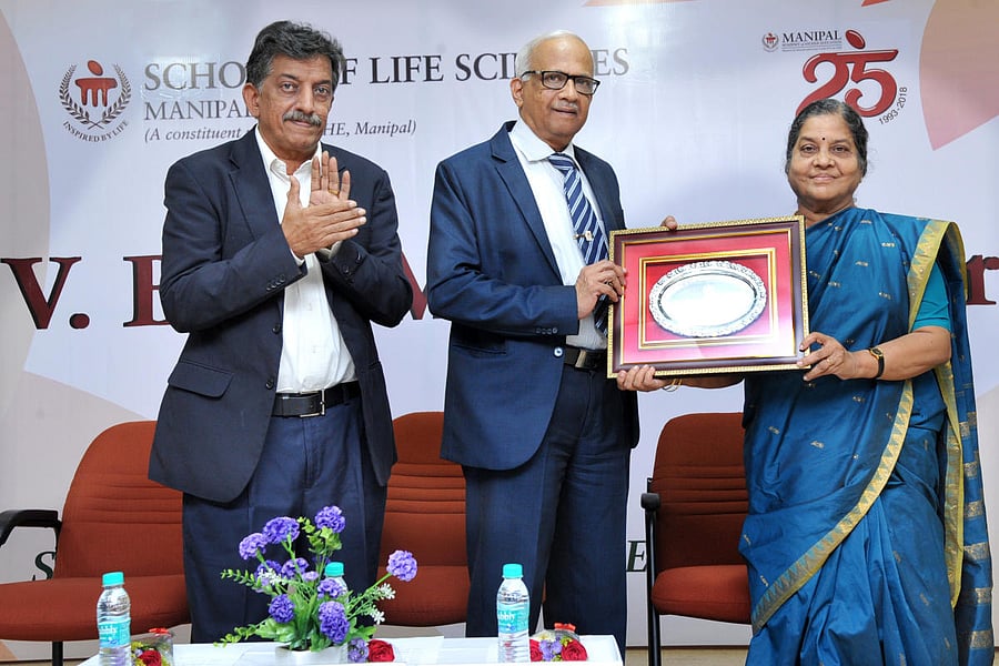 Prof M K Lalitha receives J V Bhat Memorial Oration Award