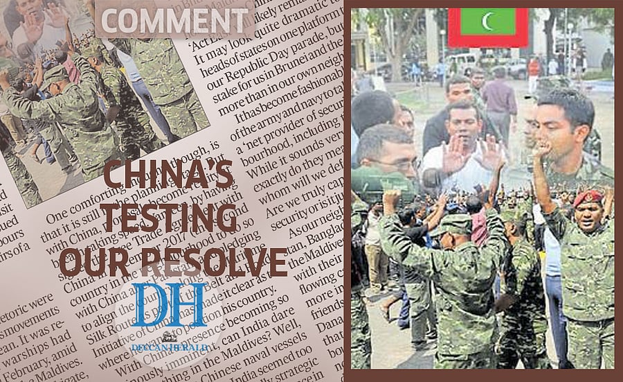 China's testing our resolve