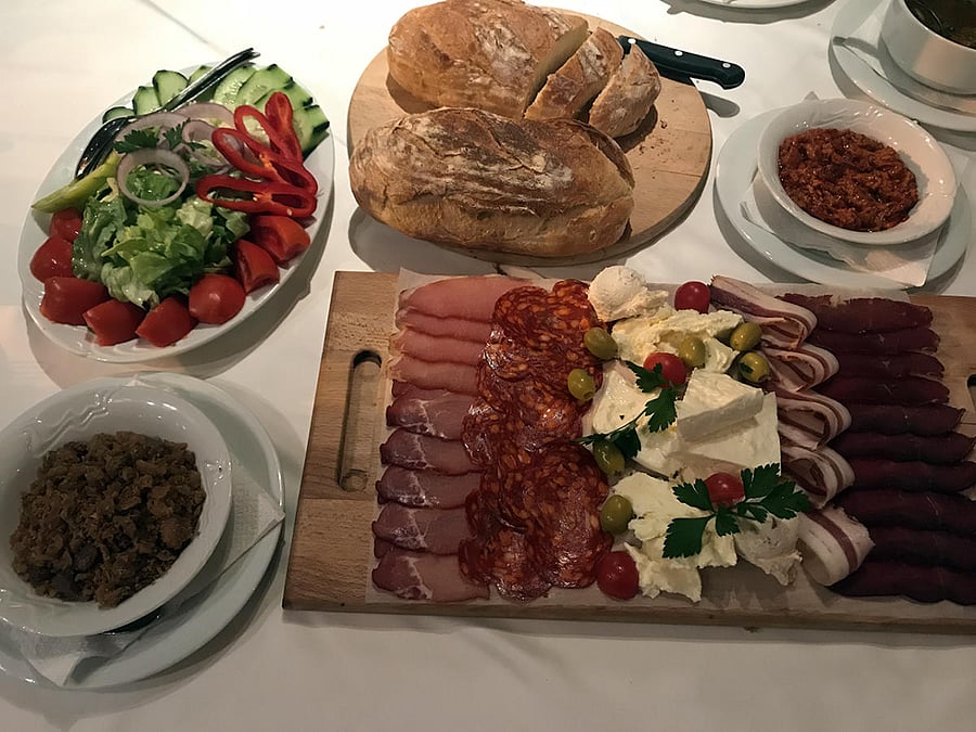 A mezze platter