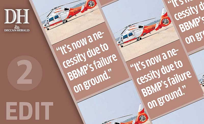 Heli-taxi service: it had to come to this