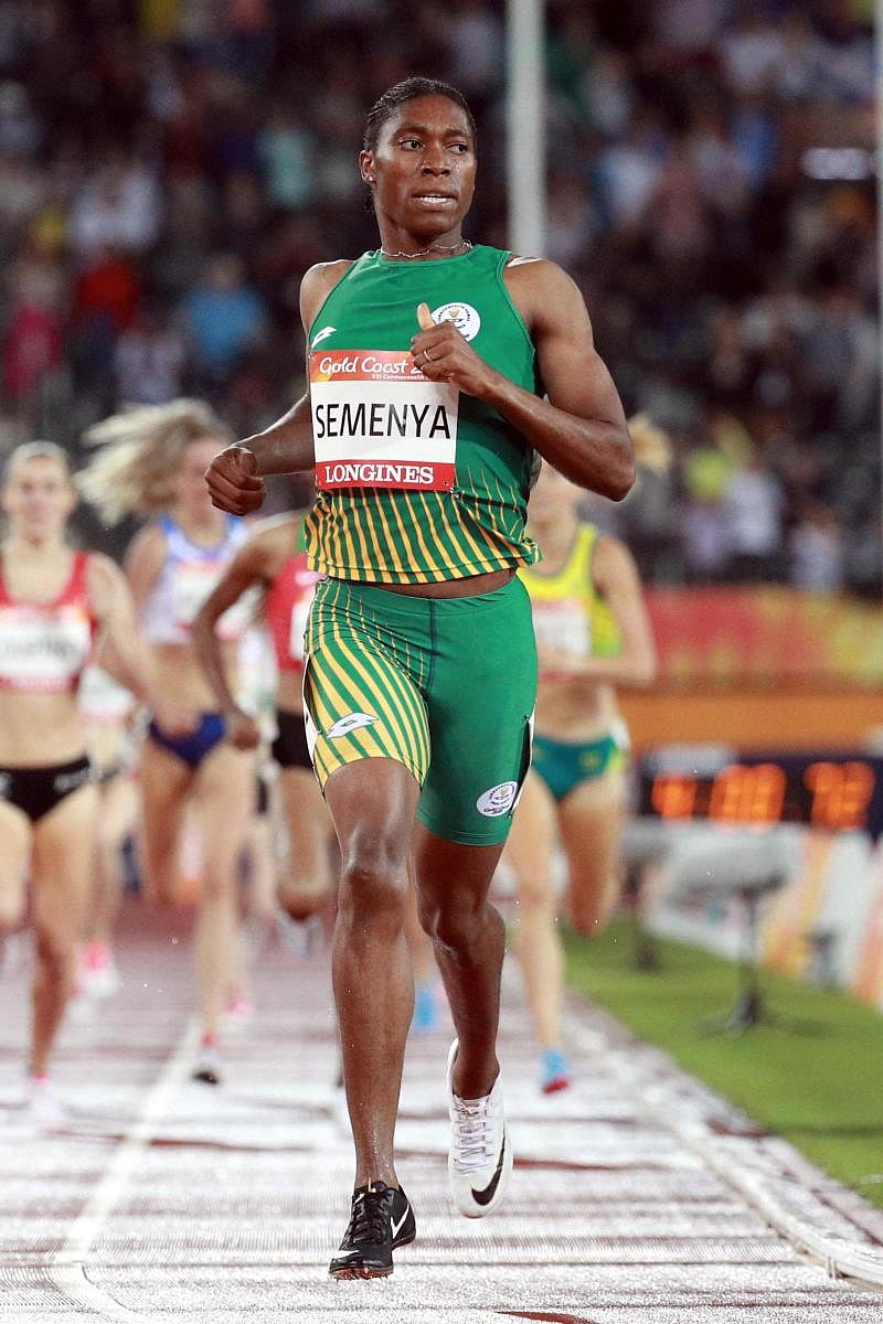 POWERFUL ACT South Africa's Castor Semenya produced a calculated run to take home the 1500m gold on Tuesday. REUTERS