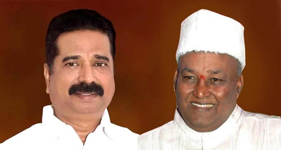 Katta Naidu (right) was not given a party ticket for the 2013 polls.