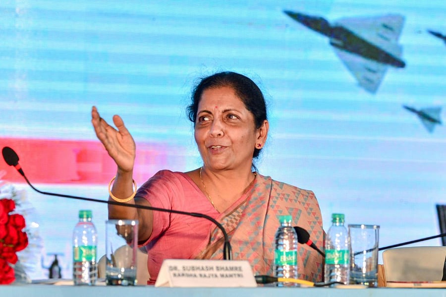 Defence Minister Nirmala Sitharaman. PTI