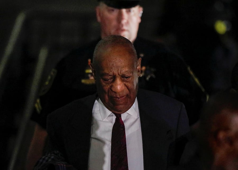 Actor and comedian Bill Cosby leaves court after a day of deliberations in his sexual assault retrial at the Montgomery County Courthouse in Norristown, Pennsylvania, U.S., April 25, 2018.