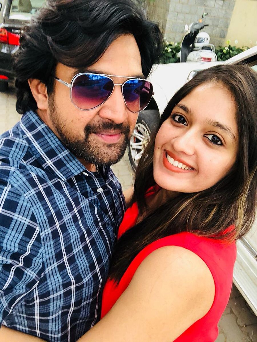 Chiranjeevi Sarja and Meghana Raj.
