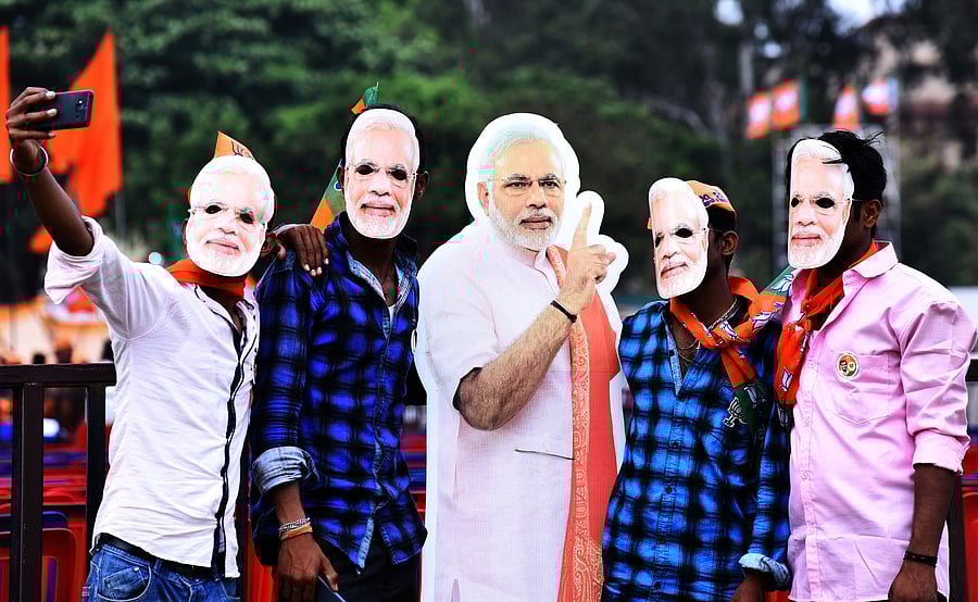 On his Karnataka campaign, Prime Minister Modi has worn a Mysuru turban, quoted Kannada poets and met Karnataka holy men. 