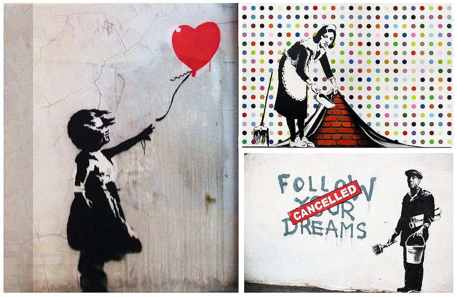 Some of Banksy's works