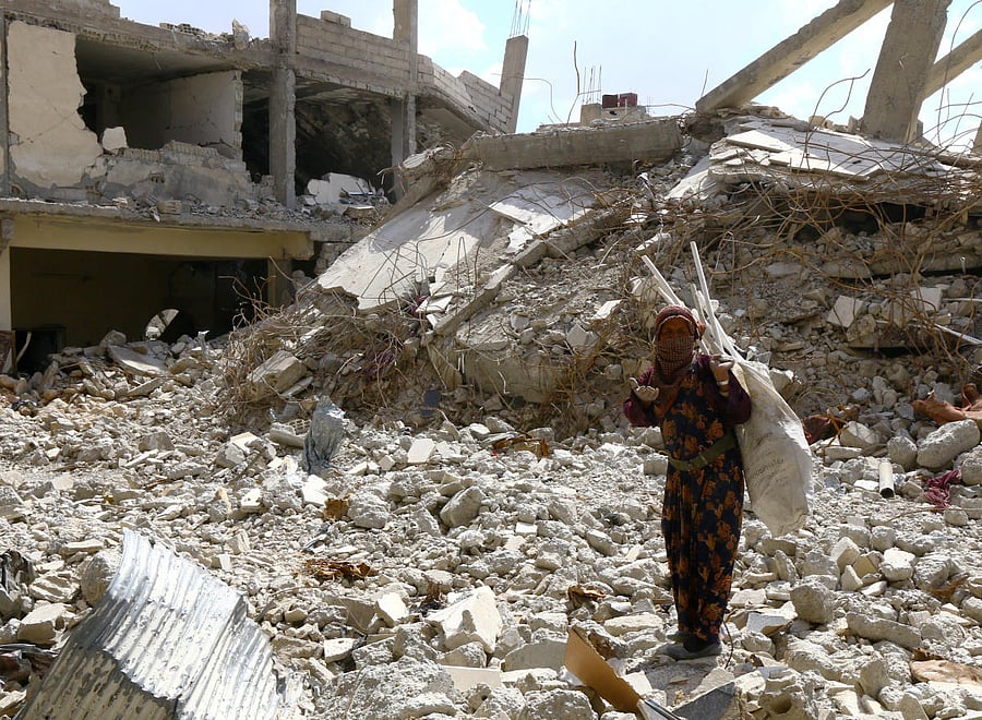The State Department has ended all funding for stabilisation programmes in Syria's northwest. Islamic State militants have been almost entirely eliminated from the region. (Reuters)