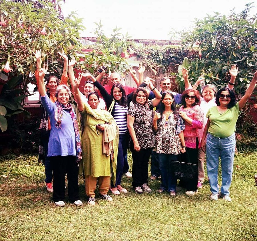 Members of the Silver Surfers Club at a fun-filled gathering.