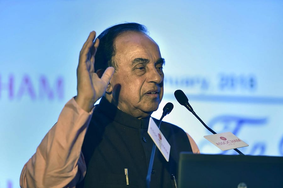 BJP leader Subramanian Swamy. PTI File Photo