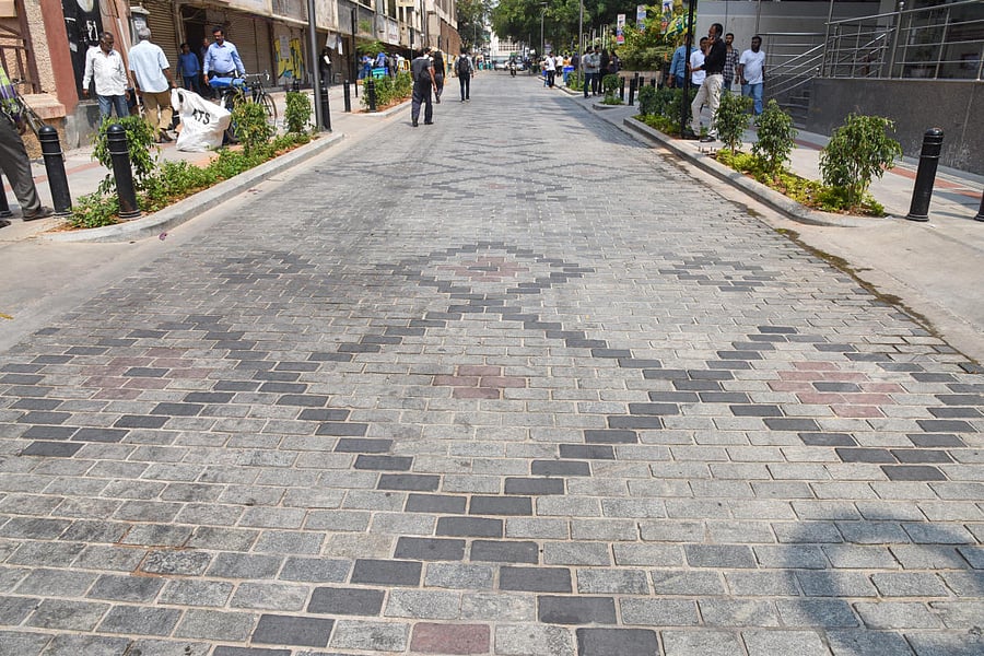 Revamped Church Street in Bengaluru. DH Photo/S K Dinesh