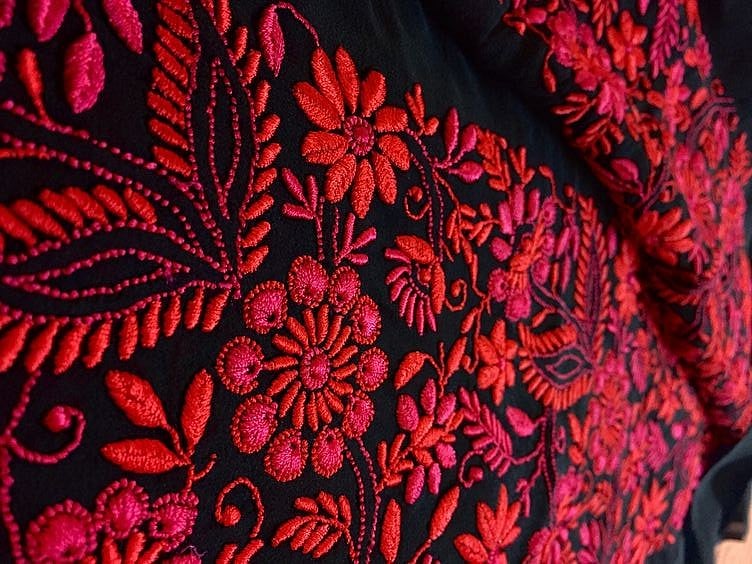 The magical hands behind this exquisite art are those of women who reside in villages in and around Lucknow.