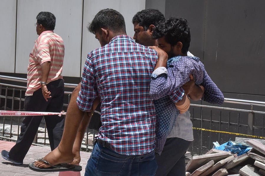 Patients are put to hardship after doctors and medical staff belonging to the Rajya Vokkaligara employees association boycotted work at the OPD of the Kempegowda Institute of Medical Sciences. DH PHOTO/S K Dinesh