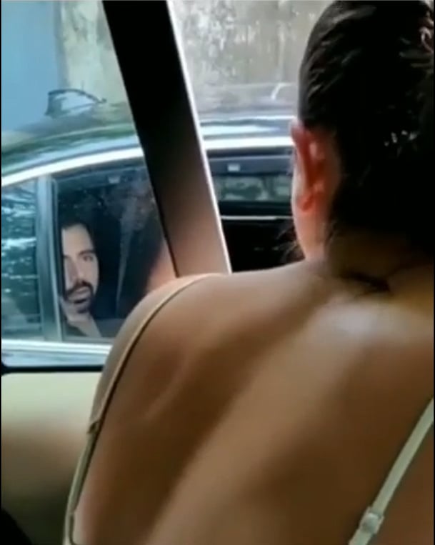 Anushka pulled up this man, and the video went viral.
