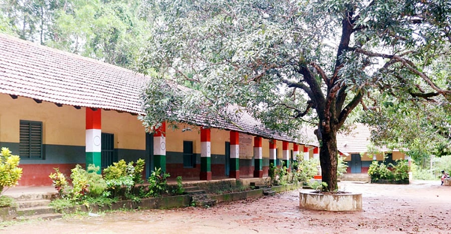 A view of the Belman IttaMary Little Flower Higher Primary School in Karkala.