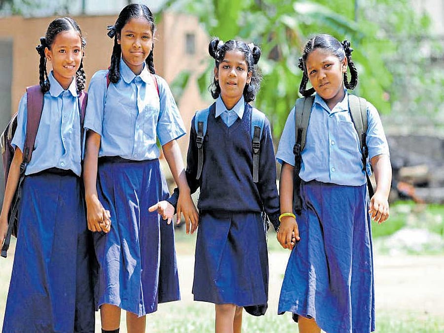 Dakshina Kannada, Yadgir, Haveri, and Gadag districts from Karnataka have been selected for the Central government's Beti Bachao, Beti Padhao Yojana. DH file photo