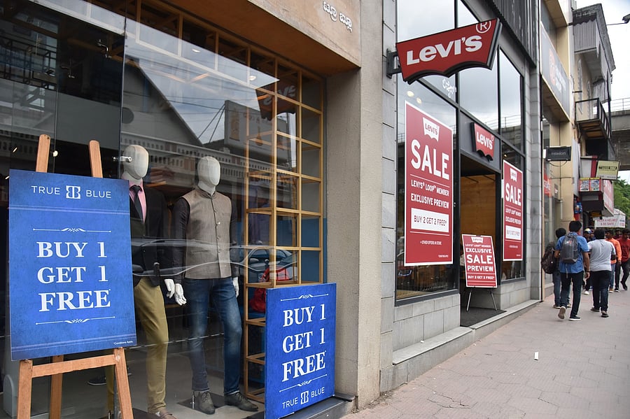 The end of season sale is on at most stores including ones on Brigade Road in the city