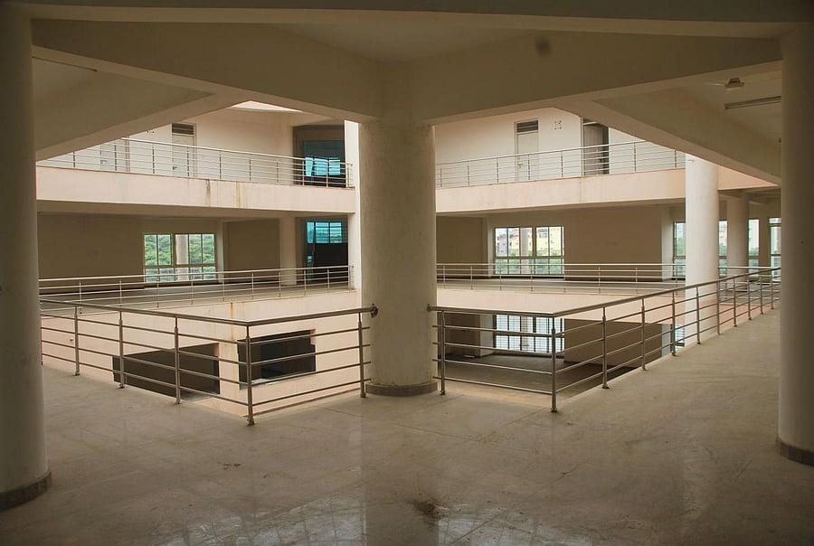 In progress: The Tourists Hotel and Amusement Centre, under construction, near the new bus stand in Hassan.