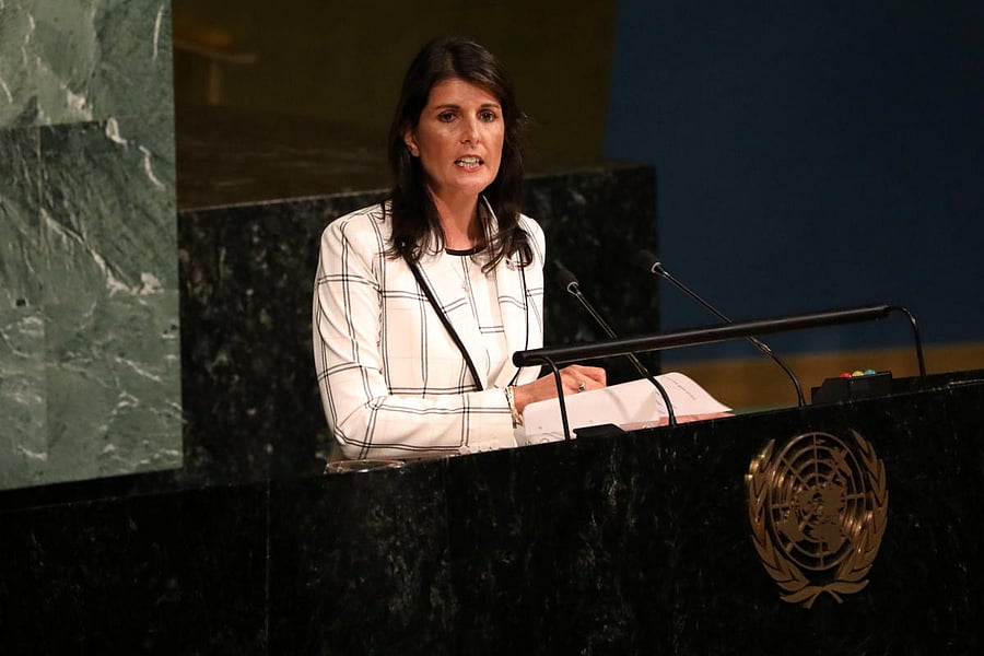 US Ambassador to the United Nations Nikki Haley. Reuters Photo