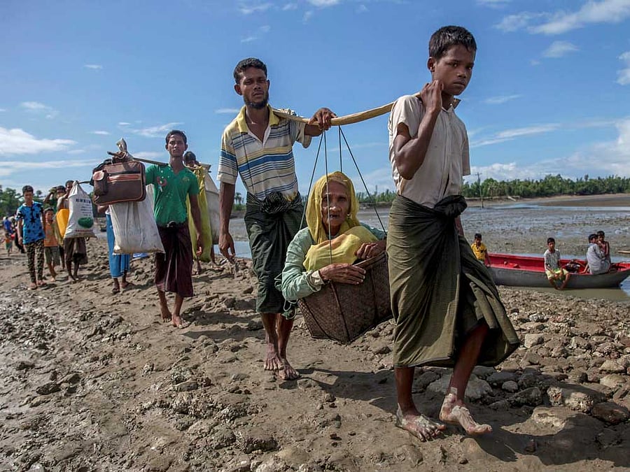 More than 700,000 Rohingya Muslims were forced to flee Rakhine state after a military crackdown that the United Nations has said amounts to "ethnic cleansing". (AP/PTI file photo)