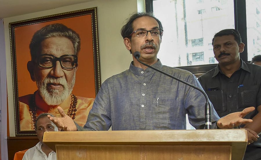 Shiv Sena President Uddhav Thackeray. PTI Photo