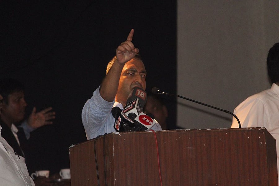 Congress Minority Cell chief Nadeem Javed, image courtesy Twitter