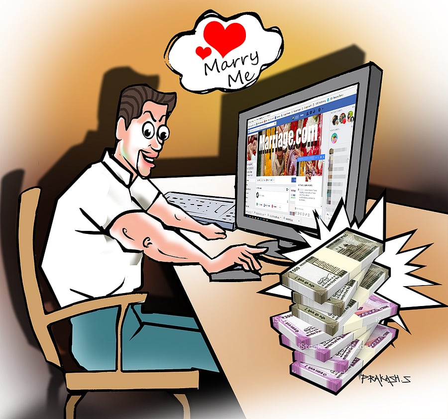 Most people ripped off in the name of dating or marriage are reluctant to approach the police. 