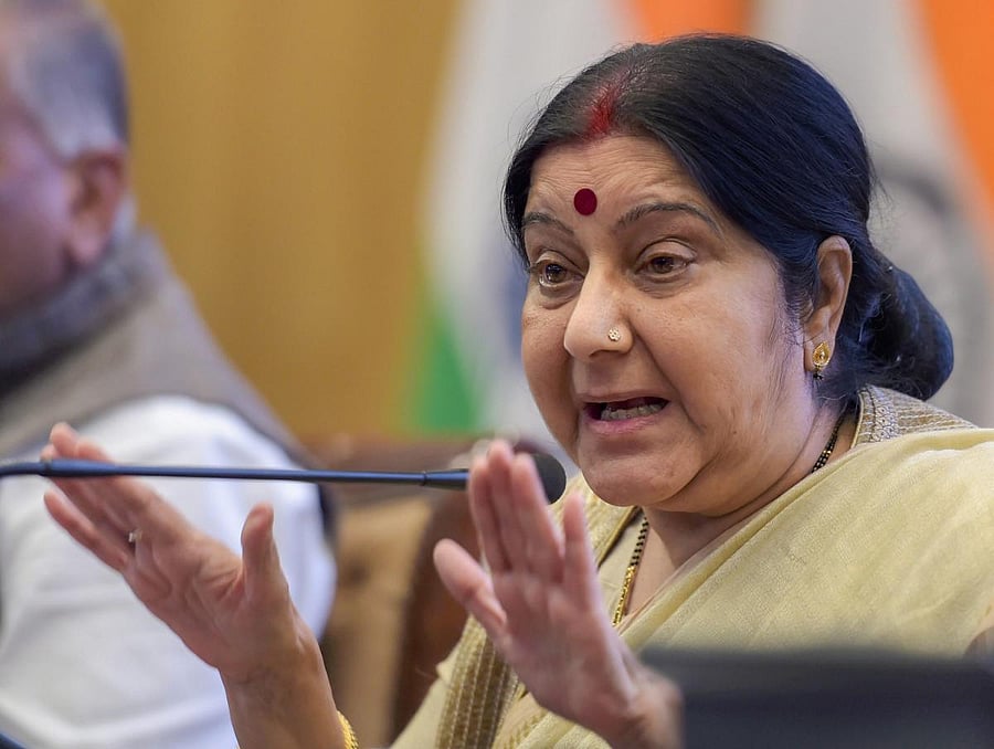 External Affairs Minister Sushma Swaraj. PTI File Photo