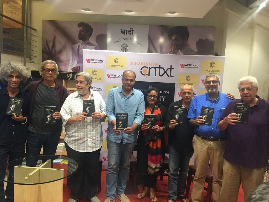 The director, known for films such as 'Mohan Joshi Hazir Ho!', 'Albert Pinto Ko Gussa Kyoon Aata Hai', 'Salim Langde Pe Mat Ro' and 'Naseem', was speaking at the launch of his book, 'Memory In The Age Of Amnesia: A Personal History Of Our Times' in Mumbai. (Image tweeted by Mahesh Bhatt)