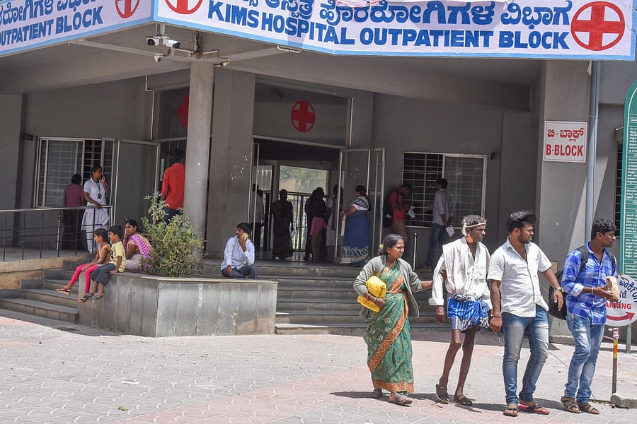The protesting members on Tuesday set up an OPD outside the KIMS hospital to treat patients.