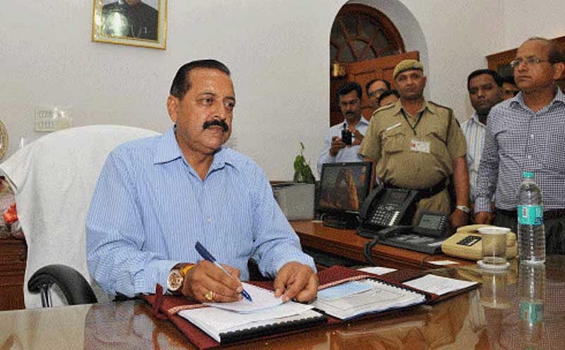 In picture: Minister of State for Personnel Jitendra Singh. PTI photo.