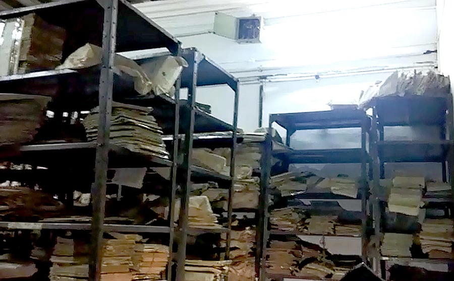 The answer sheets dumped in the physics department at the Central Central on Wednesday. 