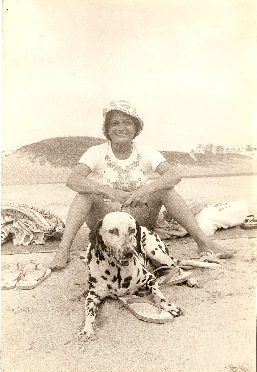 The author’s wife Yvonne with Lady.