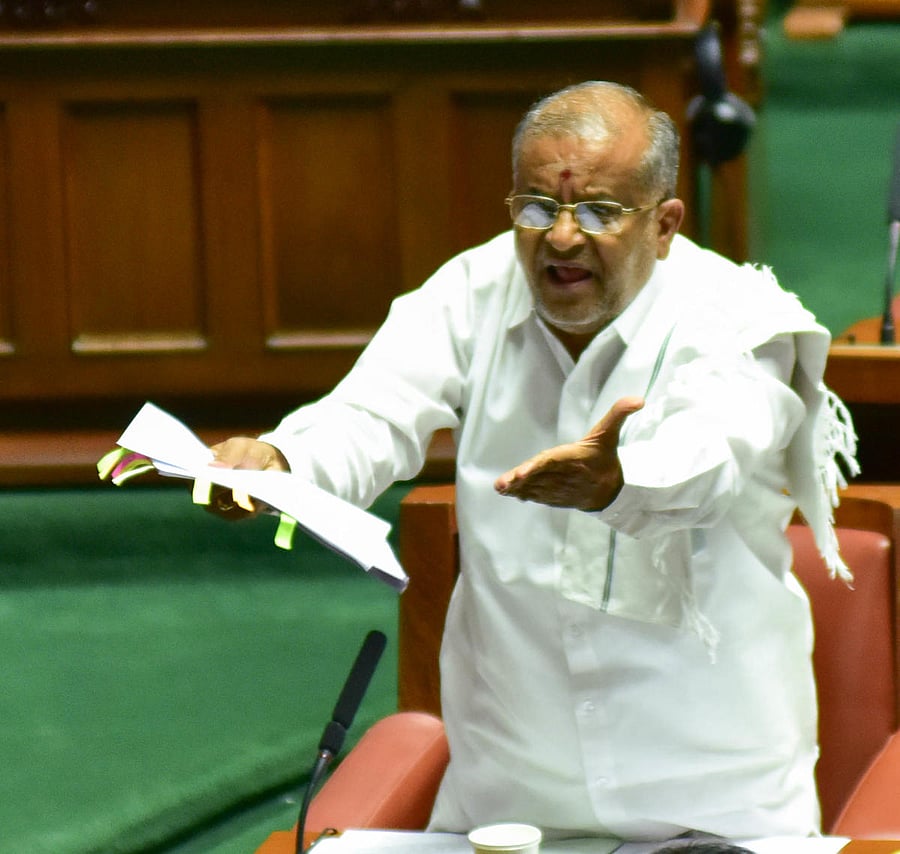 Higher Education Minister G T Deve Gowda 