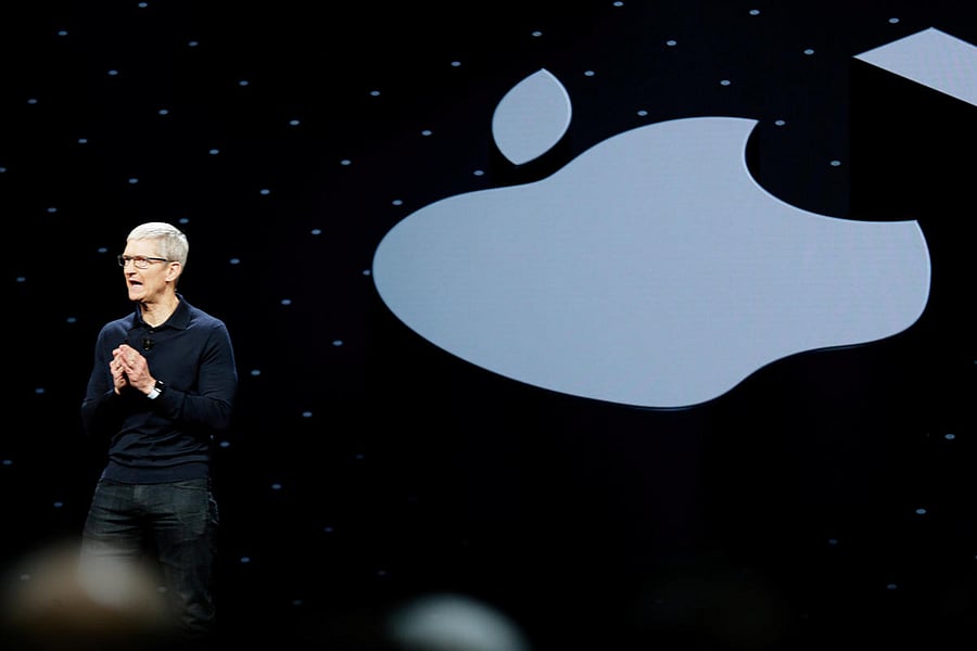 Apple Chief Executive Officer Tim Cook speaks at the Apple Worldwide Developer conference (WWDC) in San Jose, California, on June 4, 2018. Reuters