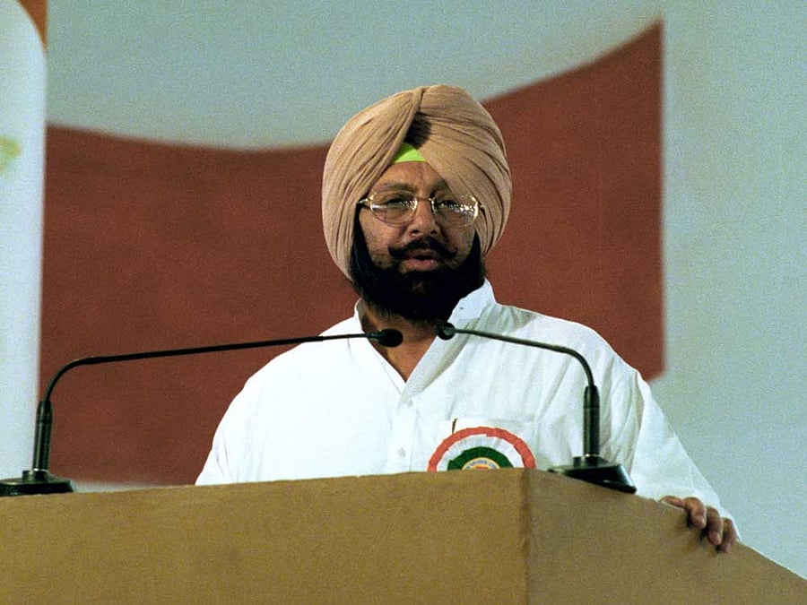 Amarinder Singh. DH file photo.