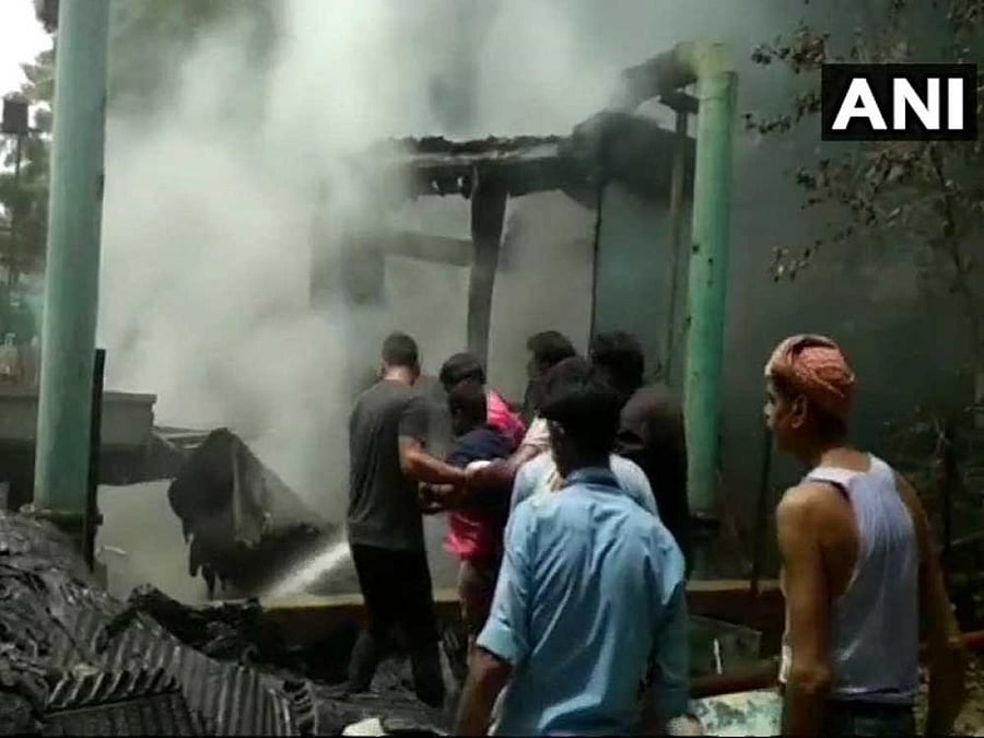 The AC plant is situated on the ground floor of the Doordarshan Bhawan, the official said. Image courtesy ANI/Twitter